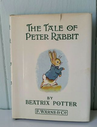 The Tale Of Peter Rabbit Vintage Beatrix Potter F.  Warne & Co Hc Dj Green Cloth
