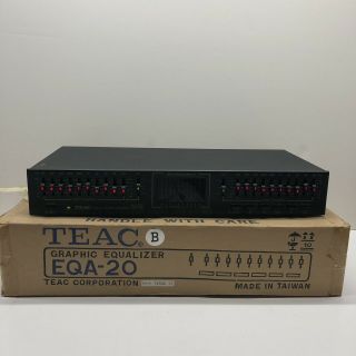 Vintage Teac Eqa - 20 Stereo Graphic Equalizer Complete And