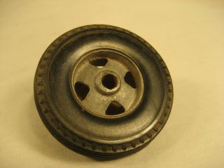 Vintage Smith Miller Toy Truck Wheel With Tire 2 3/8 " Diameter