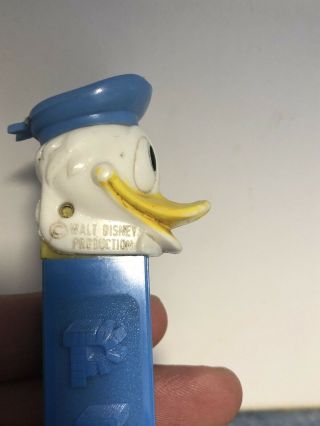 Vintage Pez Donald Duck die cut stem Austria 2.  6 7