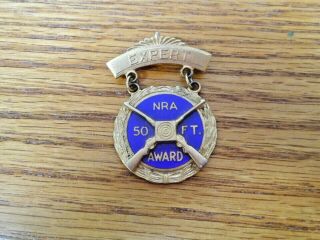 Vintage Nra 50 Ft.  Award Expert Medal