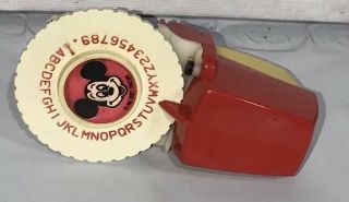 Vintage Walt Disney Mickey Mouse Label Maker By Rotex Good