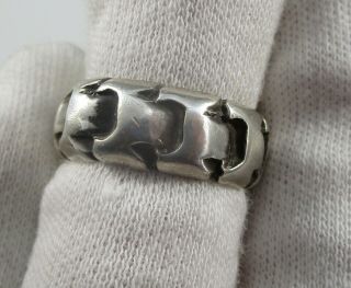 Early William Spartling.  980 Taxco 980 Silver Ring Vintage Size 6 1/4 7.  9g