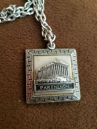 VINTAGE SILVER NECKLACE WITH A RARE PENDANT 2
