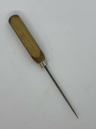 Vintage Wood Handle Ice Pick