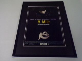8 Mile 2002 Eminem Kim Basinger 11x14 Framed Vintage Advertisement
