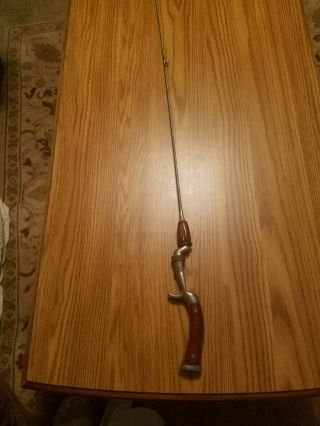 Vintage Jc Higgins Pistol Grip Steel Casting Rod 51 1/2 " Long