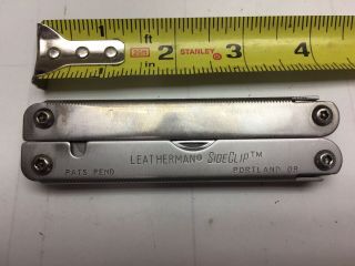 Vintage Leatherman Usa Sideclip Folding Multi Tool.  Discontinued