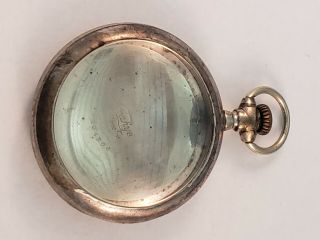 Vintage 18s Sterling Silver Pocket Watch Case Only