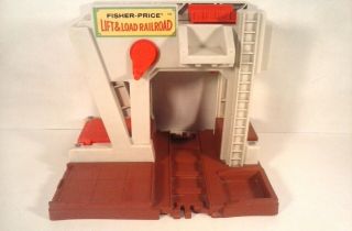 Vintage Fisher Price Lift & Load Railroad Toy