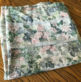 Vintage Laura Ashley Ashbourne Floral Shower Curtain With Attached Valance VGUC 4