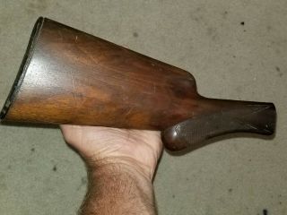 Vintage Browning Wood Stock,  Butt Plate And Serial Number