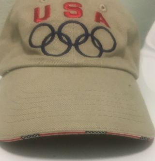 Usa Olympic Hat Belt - Back Adjustable Cap Vintage Mat Hat American Flag Decal