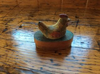 Antique Vintage Composition Chick Easter Candy Container German