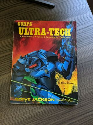 Vintage - Gurps Ultra Tech Weapons And Equipment - Steve Jackson -