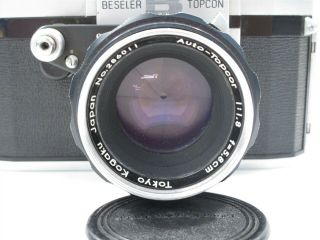 Vintage Beseler Topcon B 35mm Film SLR with 58mm f1.  8 Topcor Lens 2