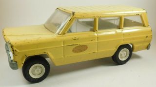Vintage Yellow Tonka Jeep Wagoneer Toy Metal Car