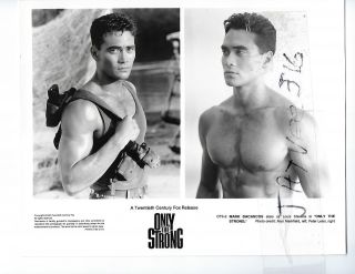 Mark Dacascos Only The Strong 1993 Bw Vintage Orig Still Photo Beefcake Muscles