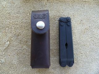 Vintage Sog Specialty Knives & Tools Plier Multi - Tool Lynnwood Wa W/sheath Old