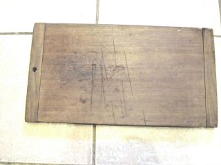 Vintage Country Primitive Bread Wood Cutting Board One Board Wide 10=1/4