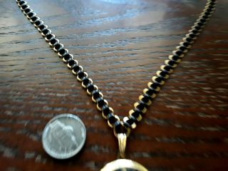 vintage art deco guilloche enamel locket necklace book style enamel chain 5