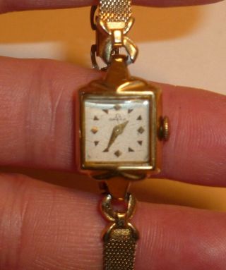 Vintage Omega Ladies Watch 14k Gold Filled - Runs