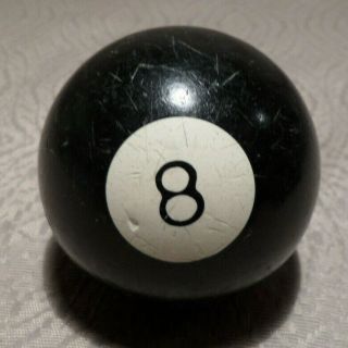Pool Ball Vintage 2 " In Black 8 8 Ball Billards