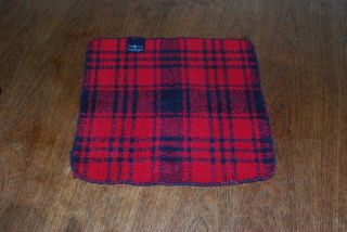 Set Of 6 Ralph Lauren Red & Black Plaidwash Cloths (washed And Not)