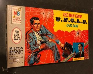 The Man From Uncle Card Game 1965 Milton Bradley Vintage Napoleon Solo