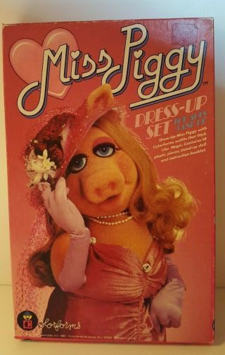 Vintage Colorforms Miss Piggy Dress Up Set Complete - Henson Assoc.  1980