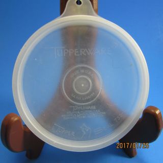 Vintage Tupperware Sheer Frosted 3 1/2 " Round Replacement Seal Lid 733 C2