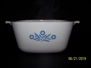 Vintage Blue Cornflower Corning Ware 1 3/4 Qt Casserole Dish P - 1 3/4 - B