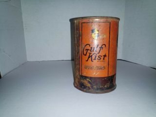 Vintage gulf kist oyster tin can 5oz.  Orleans 3