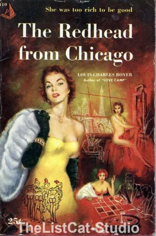 Vpb - 309 Vintage Collectible Paperback The Redhead From Chicago Royer 1954