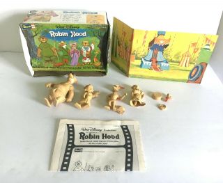 Vintage 1974 Revell Walt Disney Adventures Of Robin Hood Set 1 Model Kit