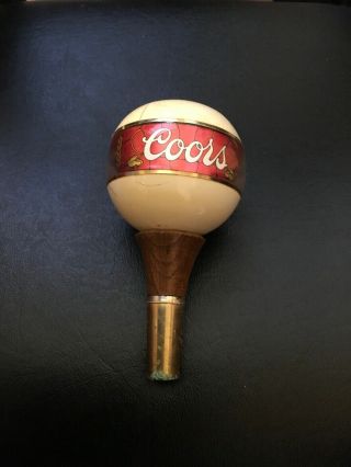 Vintage Coors Beer Ball Tap Knob Handle