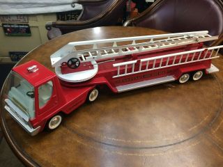 Vintage Nylint Fire Department No.  6 Fire Truck Hook And Ladder Complete