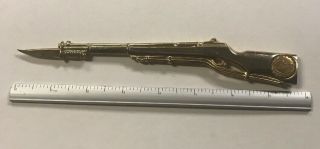 Vintage Washington D.  C.  Very Rare Souvenir Brass Letter Opener Rifle Bayonet