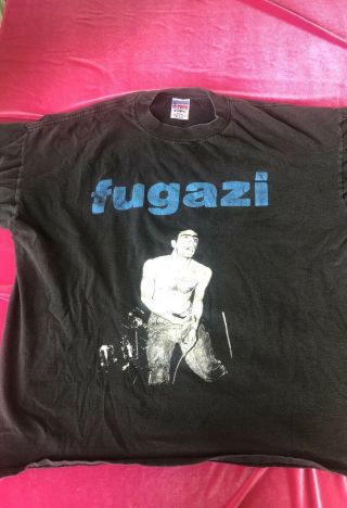 Fugazi,  Vintage Band Photo Double Sided Tshirt Size Xl