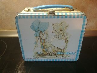 Vintage 1979 Holly Hobbie Metal Lunch Box By Aladdin