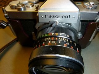 Vintage Nikon Nikkormat FT Film Camera - 28mm Lens,  50mm?,  Case & Many 2