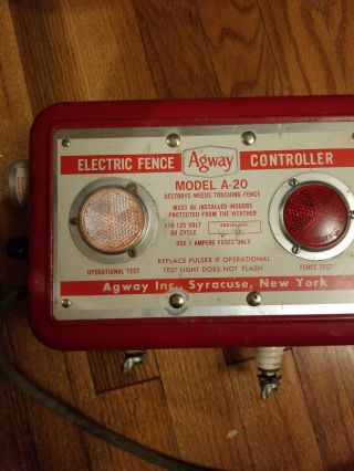 Vintage electric controller,  Agway Model A - 20 6