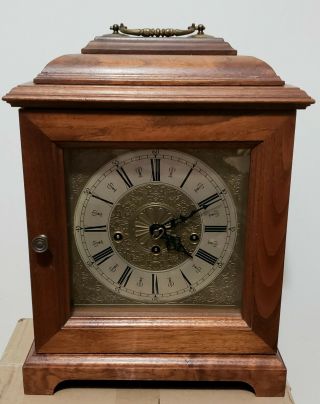 Vintage Franz Hermle Chime Mantle Clock 340 - 020a | Germany | 2 Jewels