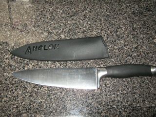 Vintage Anolon 8 - Inch Chef Knife.  Forged German Steel. ,  Orginal Cover,  Shippin