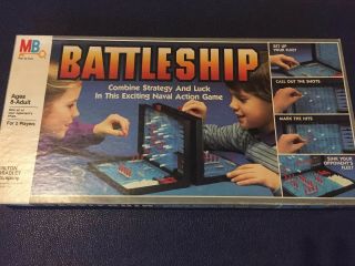 Vintage Battleship Board Game - 1984 Milton Bradley 100 Complete