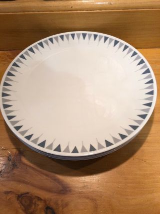 Mcm Vintage Impromptu Iroquois By Ben Seibel Pyramid Dinner Plates - 4