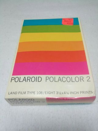 Polaroid Type 108 Polacolor 2 Land Film - Expired July 1976 - - Vintage