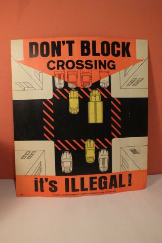 Vintage Driving Safety Poster 1960s Don 