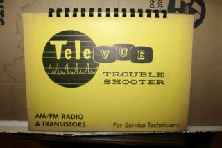 Vintage 1961 Tele - Vue Am/fm Radio Transistor Trouble Shooter Service Technicians