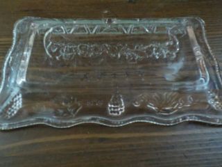VINTAGE PINK DEPRESSION GLASS STYLE LAST SUPPER PLATE 5 1/2 